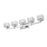 Z-Lite Rubicon 5 Light Vanity, Chrome/Clear