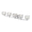 Z-Lite Rubicon 5 Light Vanity, Chrome/Clear