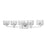 Z-Lite Rubicon 5 Light Vanity, Chrome/Clear