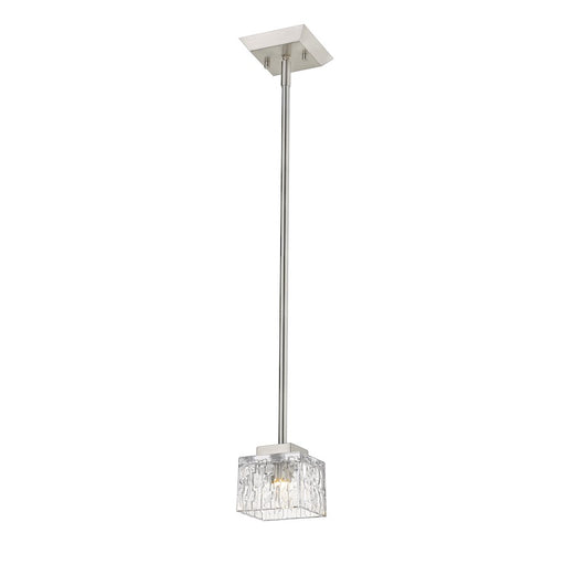 Z-Lite Rubicon 1 Light Mini Pendant, Brushed Nickel - 1927MP-BN