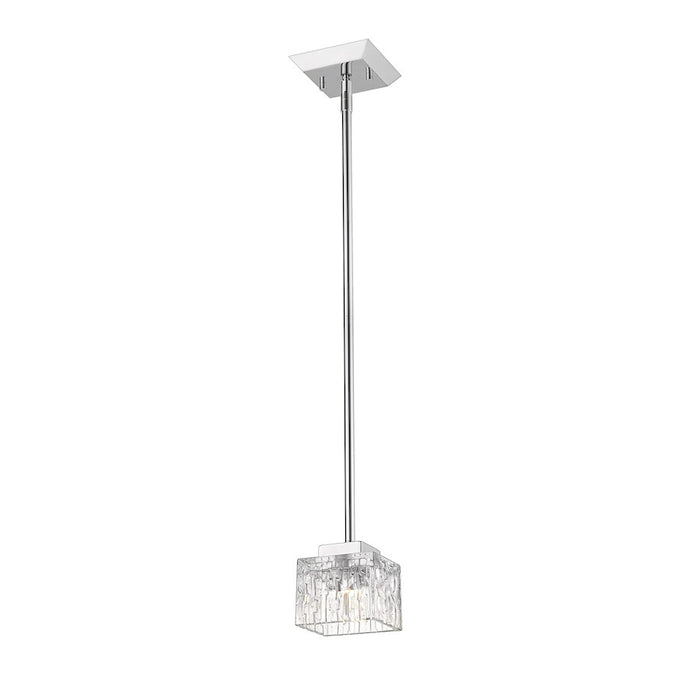 Z-Lite Rubicon 1 Light Mini Pendant, Chrome - 1927MP-CH
