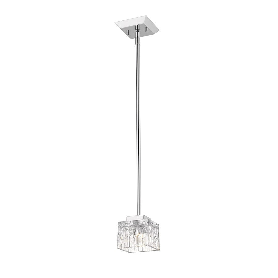 Z-Lite Rubicon 1 Light Mini Pendant, Chrome - 1927MP-CH