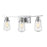 Z-Lite Gaspar 3 Light Vanity, Chrome/Seedy - 1928-3V-CH