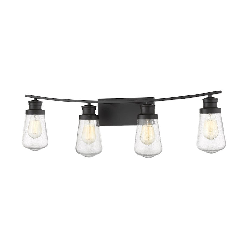 Z-Lite Gaspar 4 Light Vanity, Bronze/Seedy - 1928-4V-BRZ