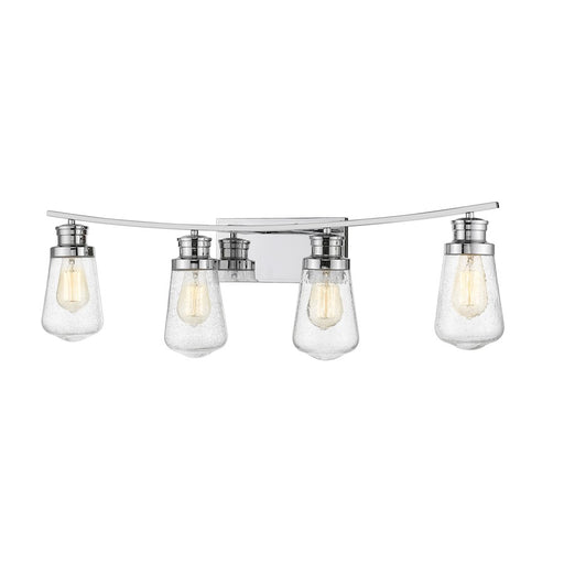 Z-Lite Gaspar 4 Light Vanity, Chrome/Seedy - 1928-4V-CH