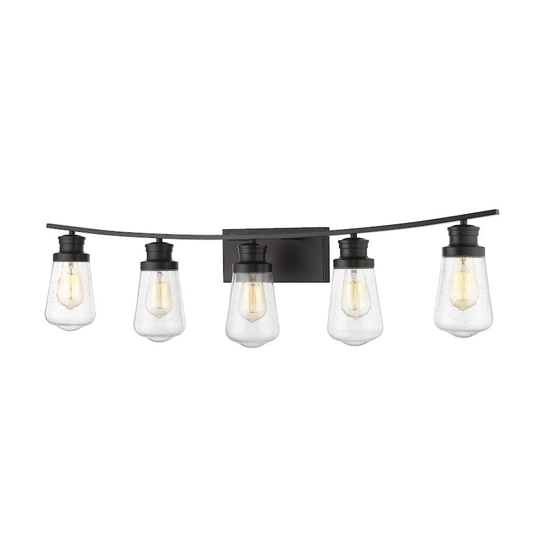 Z-Lite Gaspar 5 Light Vanity, Bronze/Seedy - 1928-5V-BRZ