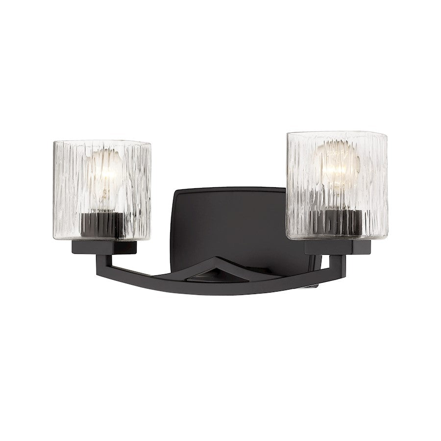 Z-Lite Zaid 2 Light Vanity, Bronze/Chisel - 1929-2V-BRZ