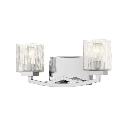 Z-Lite Zaid 2 Light Vanity, Chrome/Chisel - 1929-2V-CH