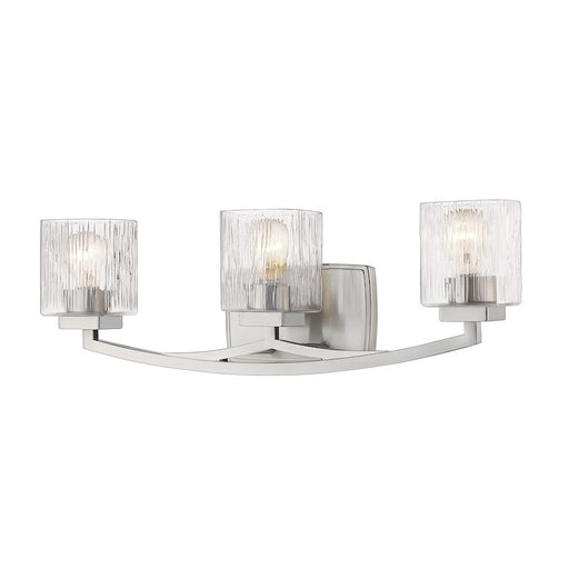 Z-Lite Zaid 3 Light Vanity, Brushed Nickel/Chisel - 1929-3V-BN