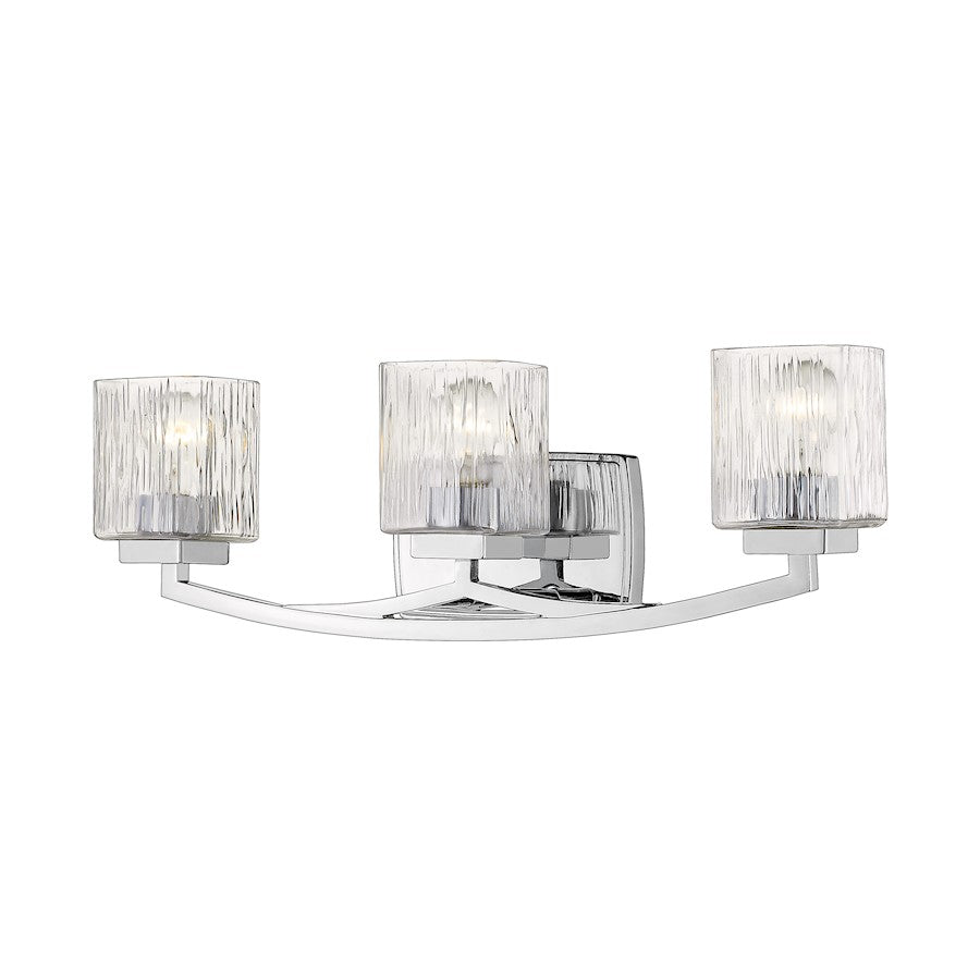 Z-Lite Zaid 3 Light Vanity, Chrome/Chisel - 1929-3V-CH