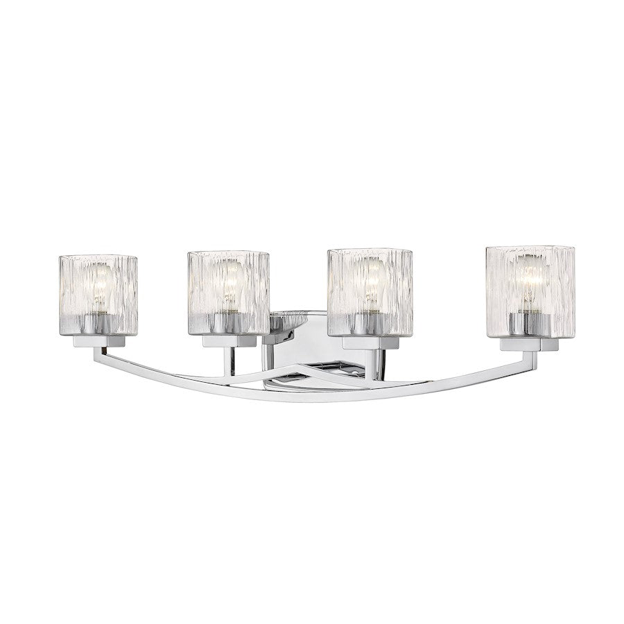 Z-Lite Zaid 4 Light Vanity, Chrome/Chisel - 1929-4V-CH