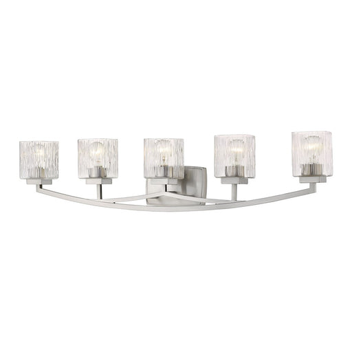 Z-Lite Zaid 5 Light Vanity, Brushed Nickel/Chisel - 1929-5V-BN