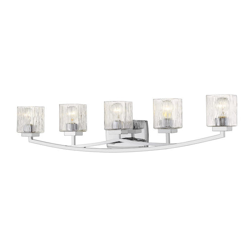 Z-Lite Zaid 5 Light Vanity, Chrome/Chisel - 1929-5V-CH