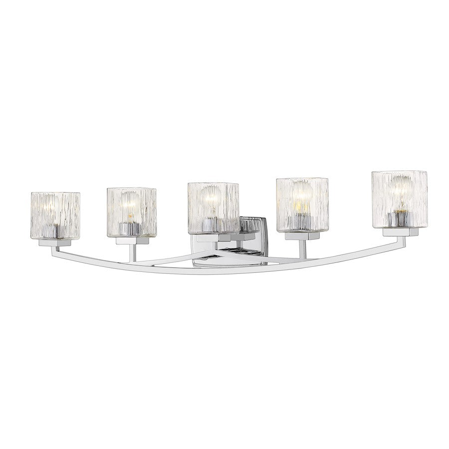 Z-Lite Zaid 5 Light Vanity, Chrome/Chisel - 1929-5V-CH