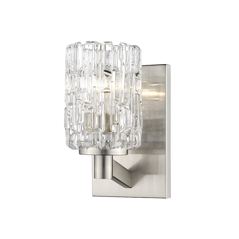 Z-Lite Aubrey 1 Light Wall Sconce, Brushed Nickel - 1931-1S-BN