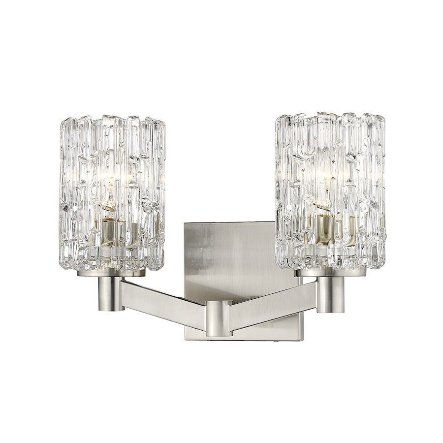 Z-Lite Aubrey 2 Light Vanity, Brushed Nickel - 1931-2V-BN