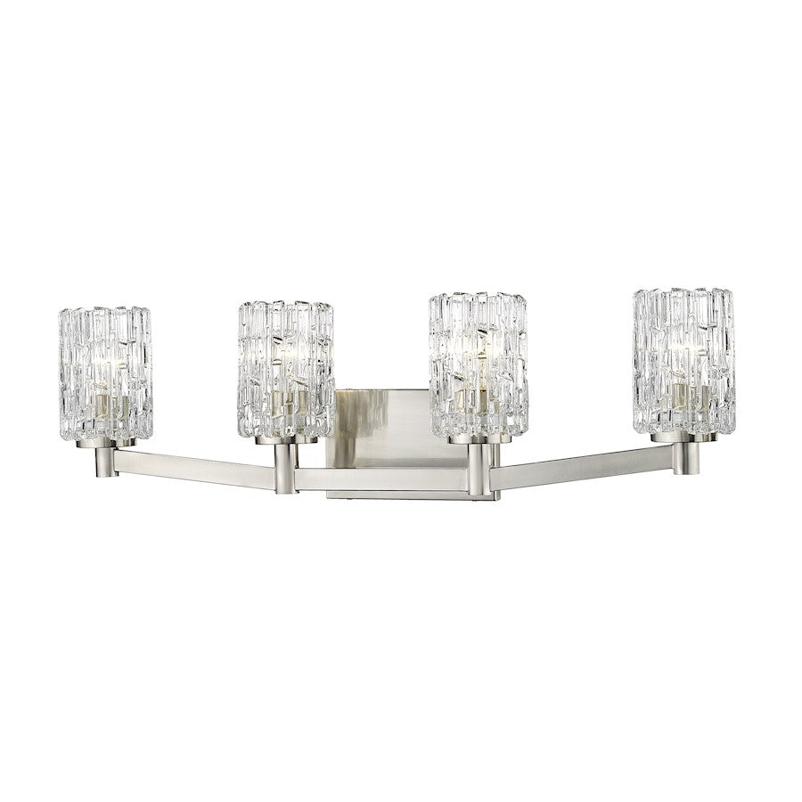 Z-Lite Aubrey 4 Light Vanity, Brushed Nickel - 1931-4V-BN