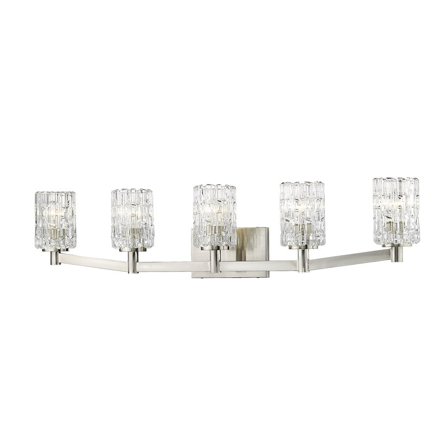 Z-Lite Aubrey 5 Light Vanity, Brushed Nickel - 1931-5V-BN