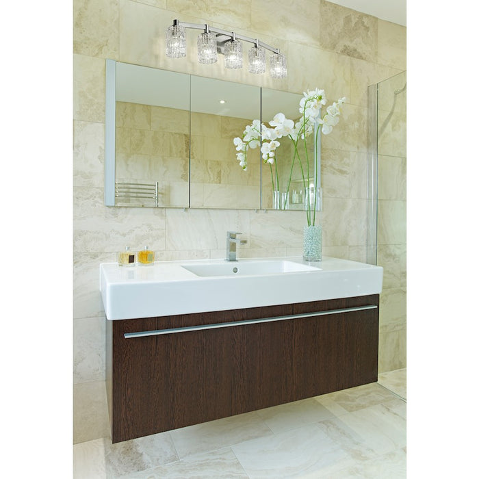 Z-Lite Aubrey 5 Light Vanity, Brushed Nickel