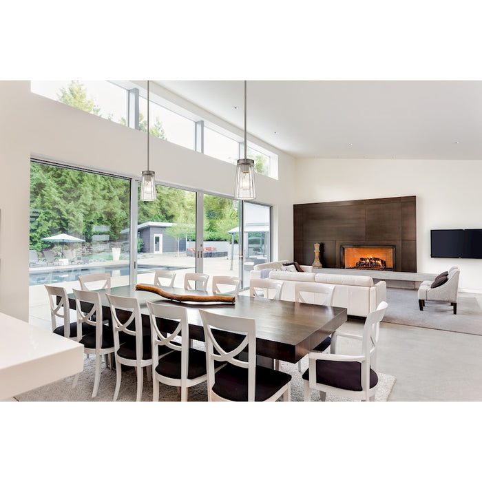 Z-Lite Flair 1 Light Mini Pendant, Antique Nickel