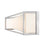 Z-Lite Baden 2 Light 24" Vanity, Brushed Nickel/Frosted White