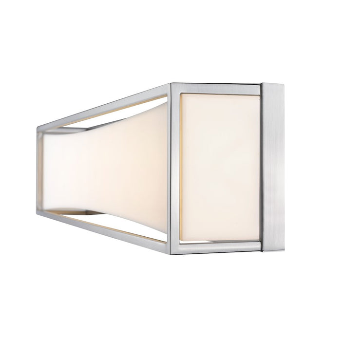 Z-Lite Baden 2 Light 24" Vanity, Brushed Nickel/Frosted White