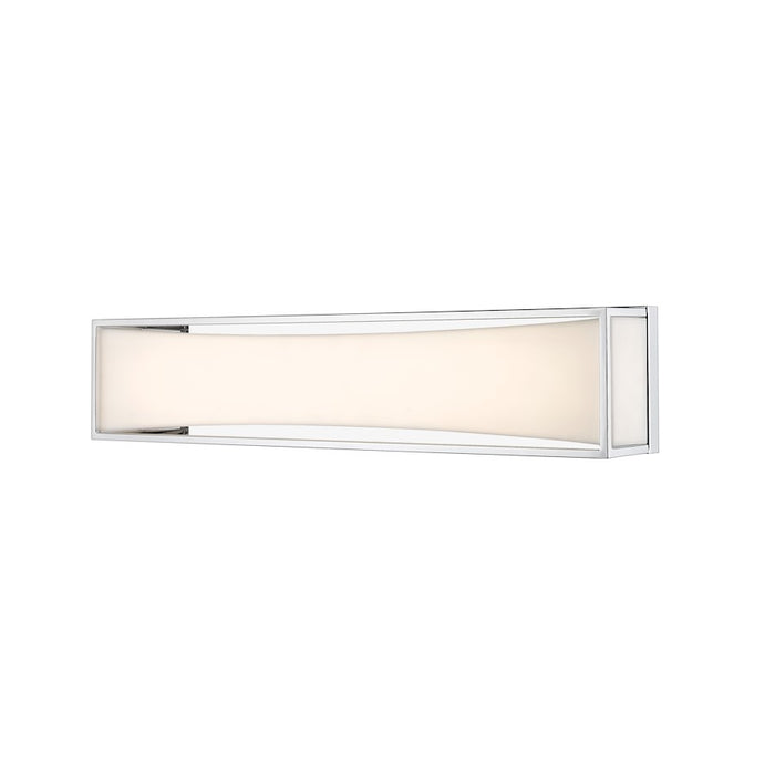Z-Lite Baden 2 Light 24" Vanity, Chrome, Frosted White - 1933-24CH-LED
