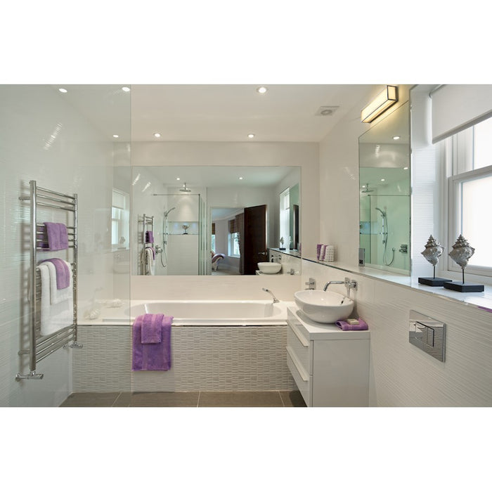 Z-Lite Baden 2 Light 24" Vanity, Chrome/Frosted White