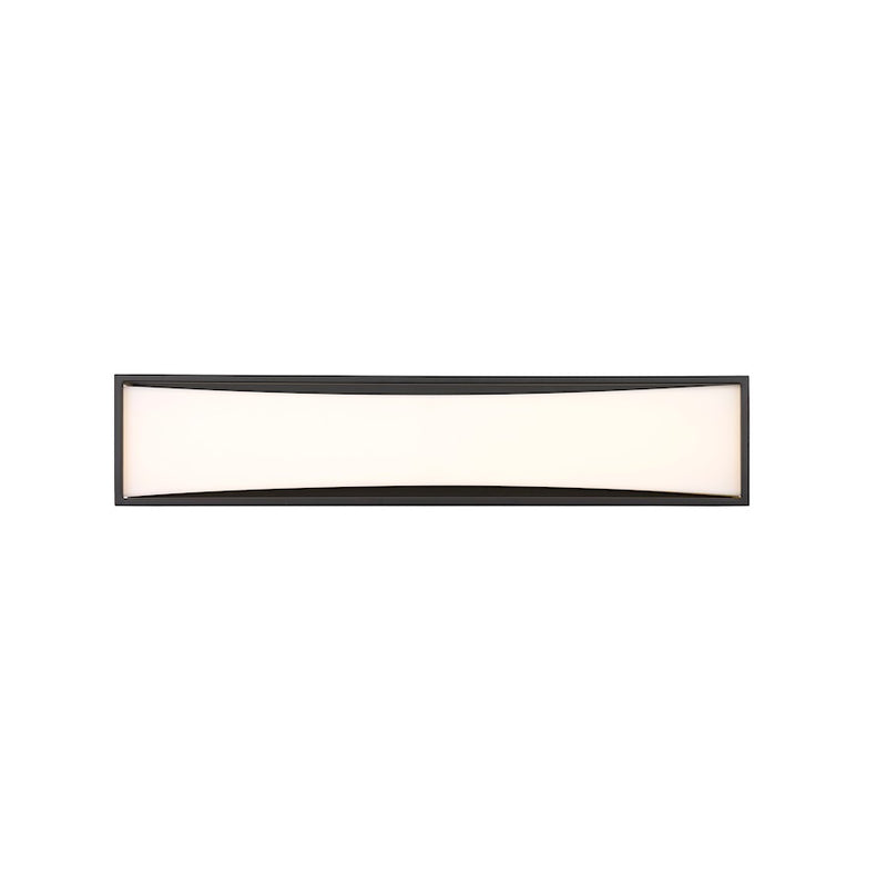 Z-Lite Baden 2 Light 24" Vanity, Matte Black/Frosted White