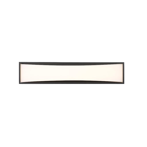 Z-Lite Baden 2 Light 24" Vanity, Matte Black/Frosted White