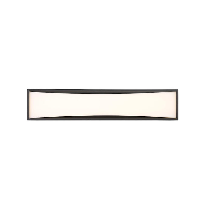 Z-Lite Baden 2 Light 24" Vanity, Matte Black/Frosted White
