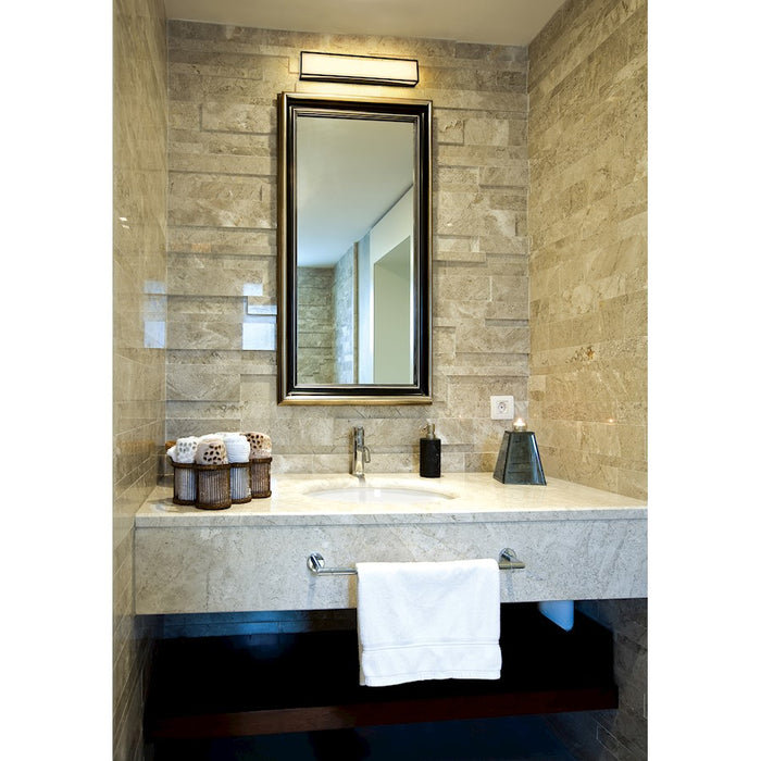Z-Lite Baden 2 Light 24" Vanity, Matte Black/Frosted White