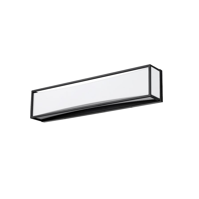Z-Lite Baden 2 Light 24" Vanity, Matte Black/Frosted White