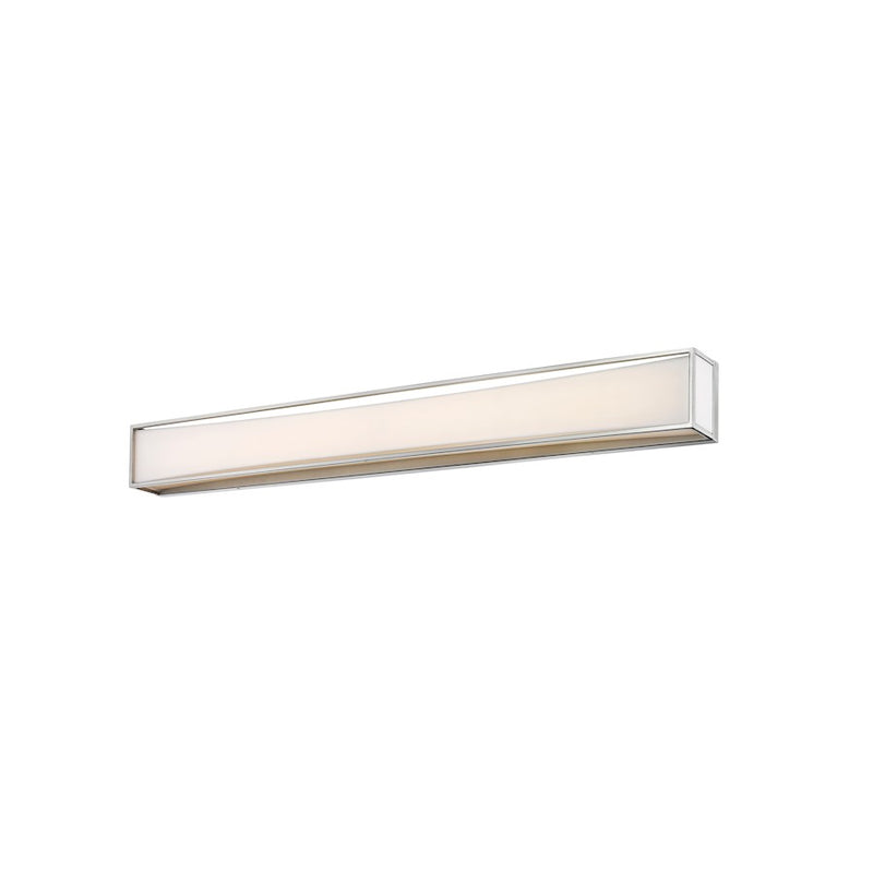 Z-Lite Baden 2 Light 46" Vanity, Brushed Nickel/Frosted White