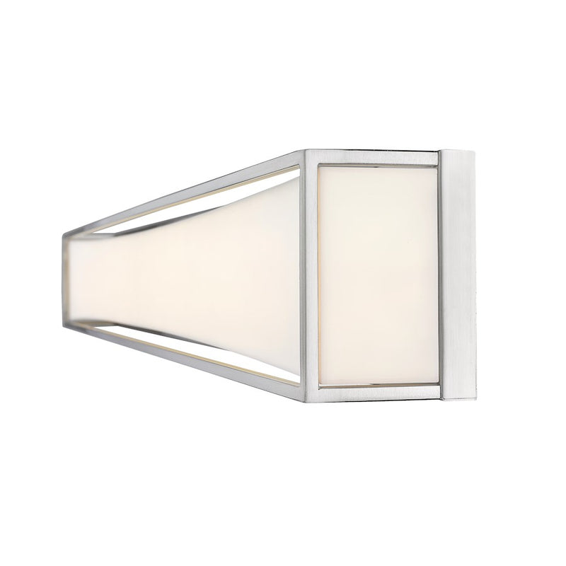 Z-Lite Baden 2 Light 46" Vanity, Brushed Nickel/Frosted White