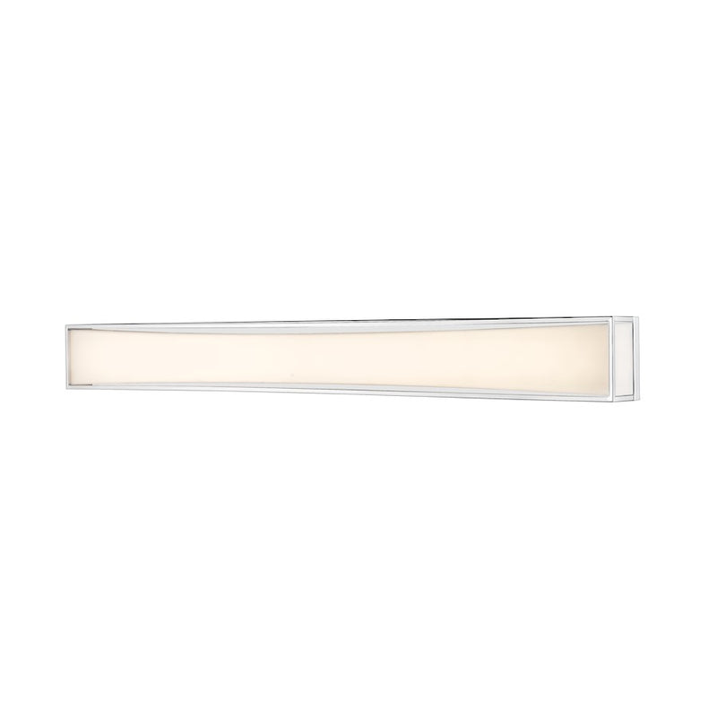 Z-Lite Baden 2 Light 46" Vanity, Chrome, Frosted White - 1933-46CH-LED