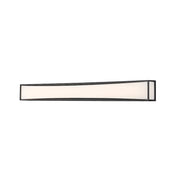 Z-Lite Baden 2 Light 46" Vanity, Matte Black, Frosted White - 1933-46MB-LED