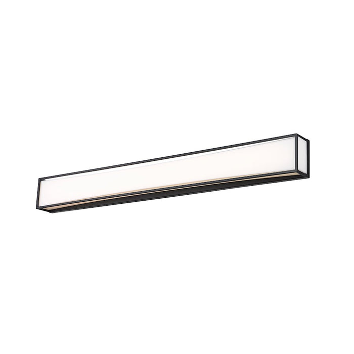 Z-Lite Baden 2 Light 46" Vanity, Matte Black/Frosted White