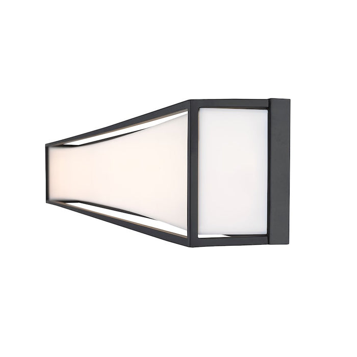 Z-Lite Baden 2 Light 46" Vanity, Matte Black/Frosted White