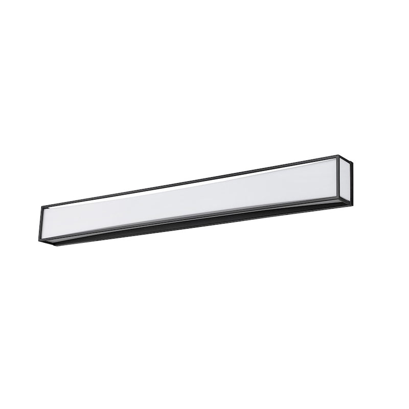 Z-Lite Baden 2 Light 46" Vanity, Matte Black/Frosted White