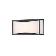 Z-Lite Baden 1 Light Vanity, Matte Black, Frosted White - 1933-8MB-LED