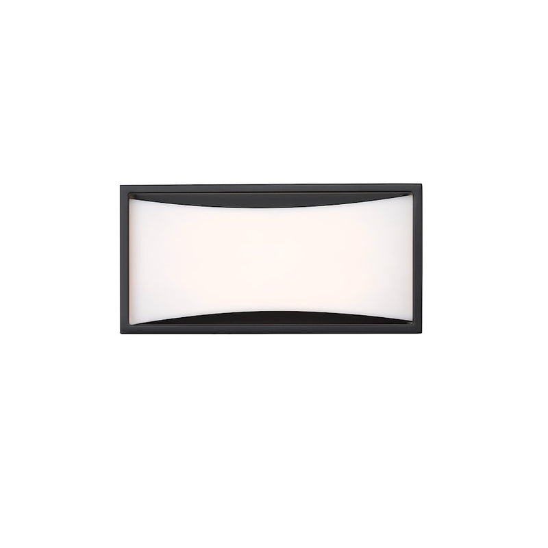 Z-Lite Baden 1 Light Vanity, Matte Black/Frosted White