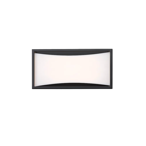 Z-Lite Baden 1 Light Vanity, Matte Black/Frosted White