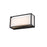 Z-Lite Baden 1 Light Vanity, Matte Black/Frosted White