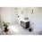Z-Lite Baden 1 Light Vanity, Matte Black/Frosted White
