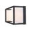 Z-Lite Baden 1 Light Vanity, Matte Black/Frosted White
