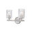 Z-Lite Dover Street 2 Light Vanity, Brushed Nickel/Clear