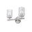 Z-Lite Dover Street 2 Light Vanity, Brushed Nickel/Clear