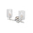 Z-Lite Dover Street 2 Light Vanity, Polished Nickel/Clear