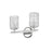 Z-Lite Dover Street 2 Light Vanity, Polished Nickel/Clear